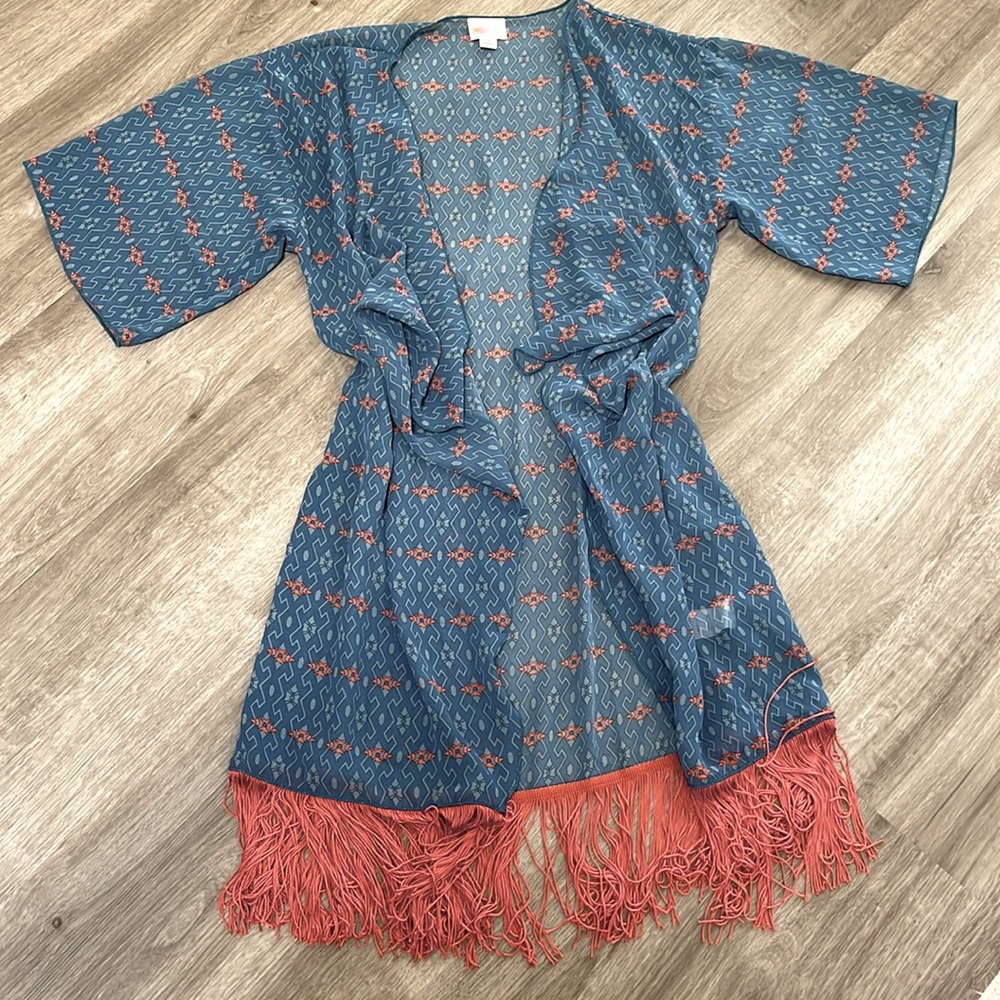 Lula Roe Kimono with Fringe